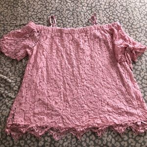 Lacy pink top